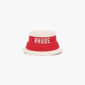 Rhude East Hampton White Cream Bucket Hat